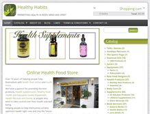 Tablet Screenshot of healthyhabs.com